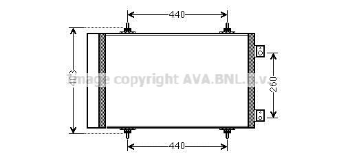 AVA QUALITY COOLING Kondensators, Gaisa kond. sistēma CN5263D